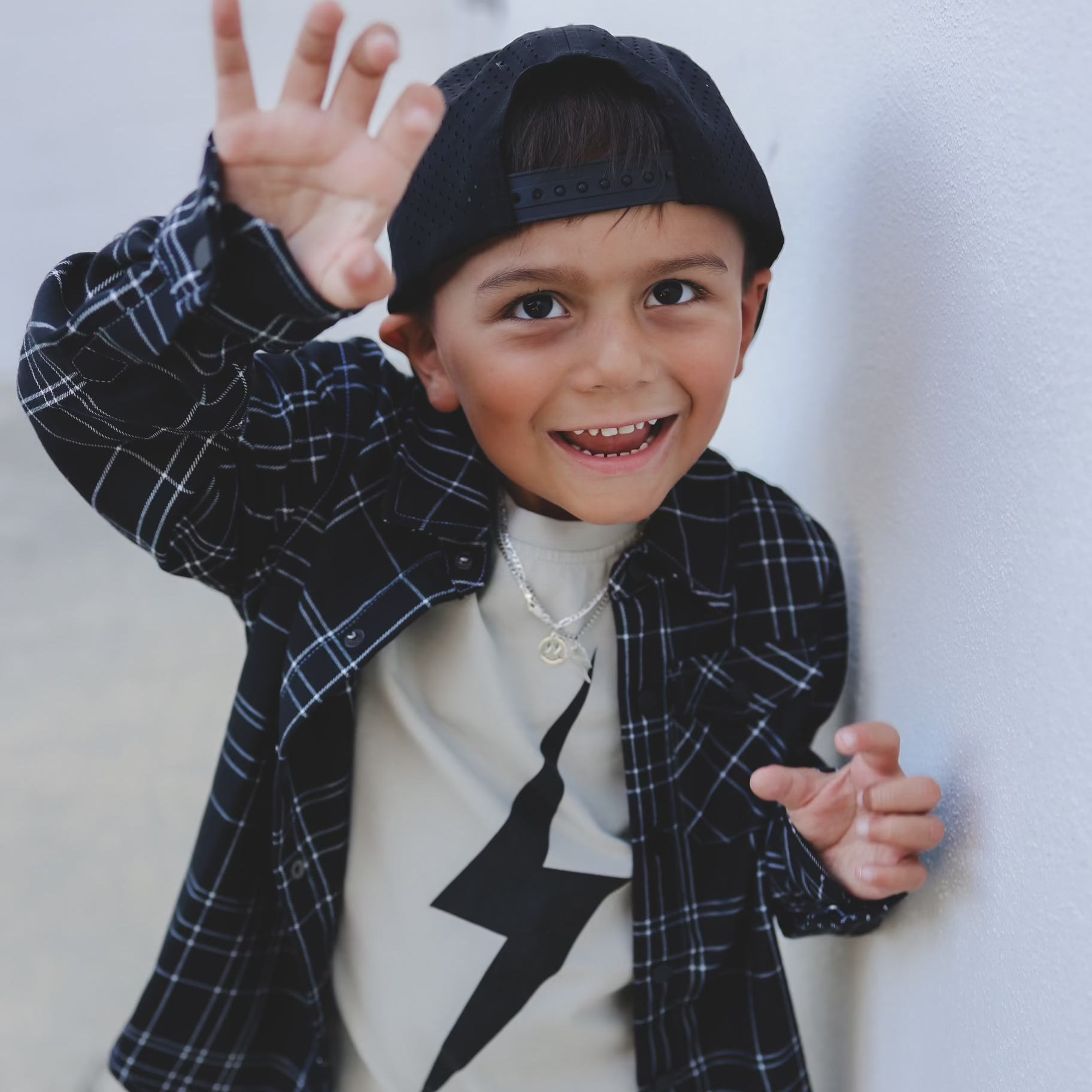 Vintage Inspired Kids Clothes, Little Rad Things, Greige Acid Wash Spark Tee. Free US Shipping over 100.