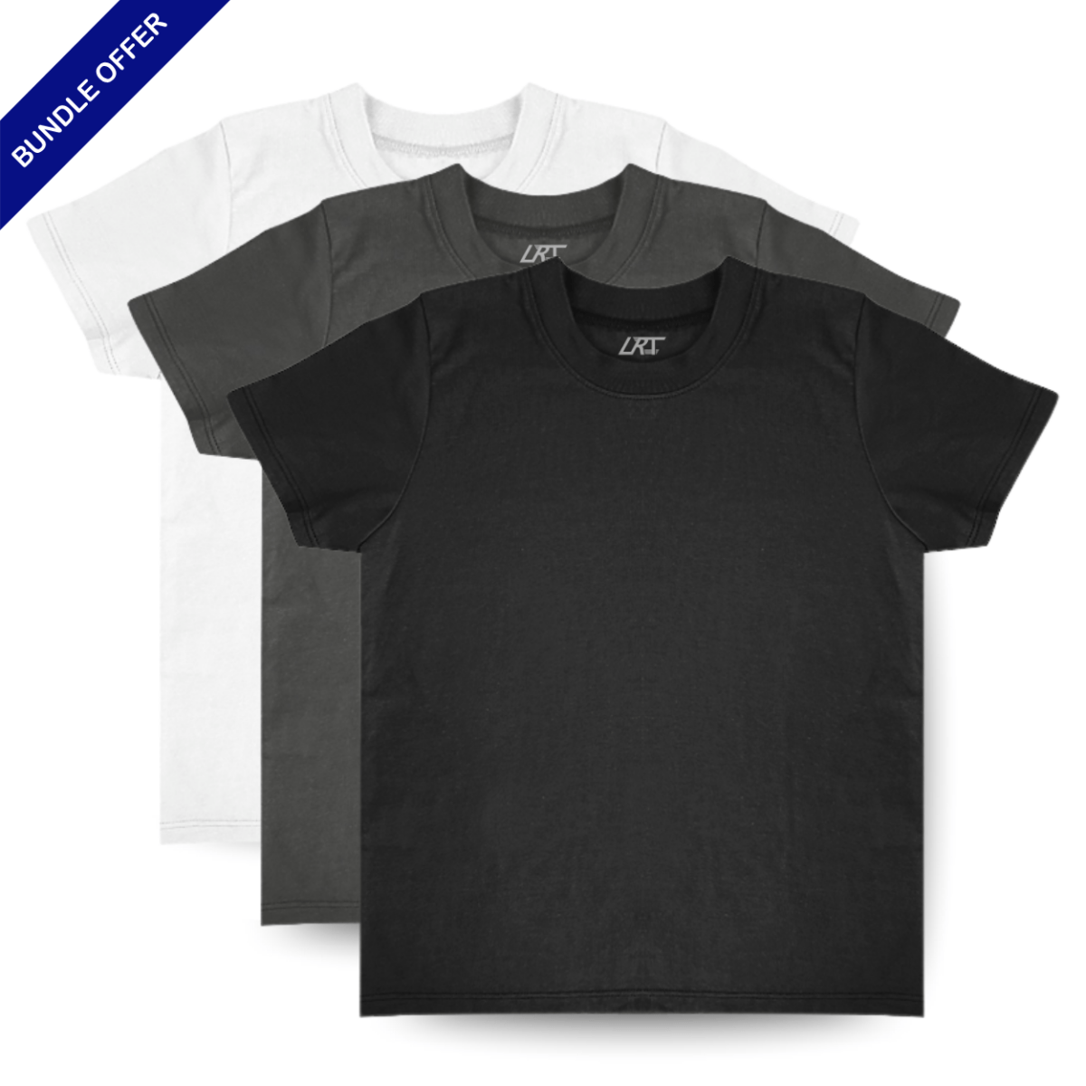 3 - PACK RAD ORGANICS TEES - MONOCHROME - LITTLE RAD THINGS