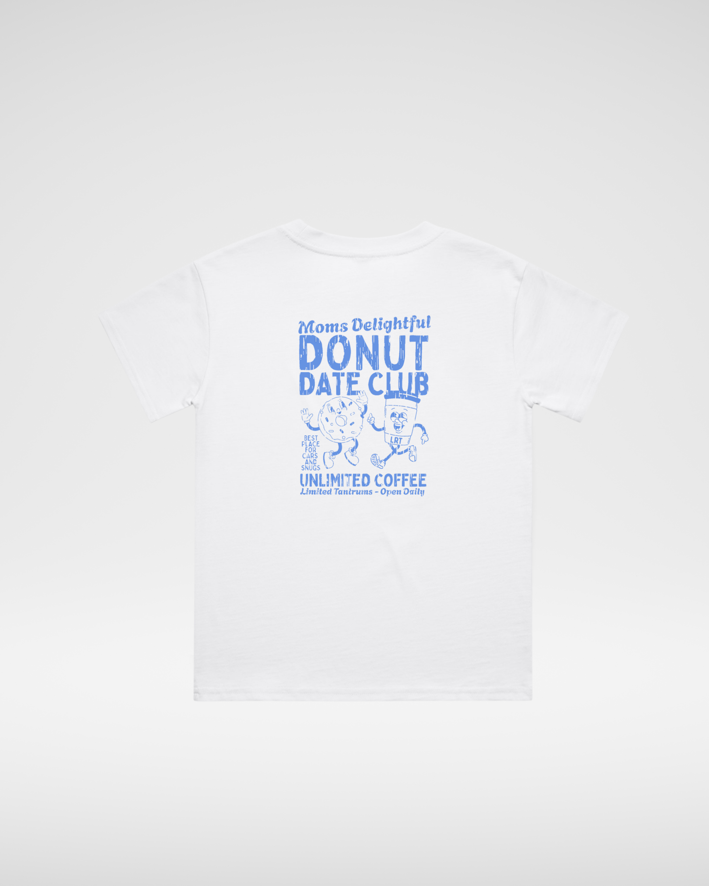 MOMS DONUT DATE CLUB TEE - WHITE