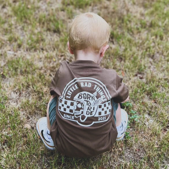 TIL DEATH DO WE RIDE TEE - BROWN