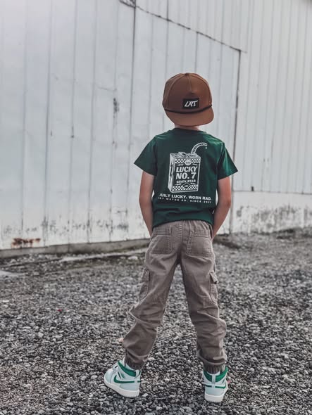 LUCKY NO. 7 TEE - LIMITED EDITION FOREST GREEN