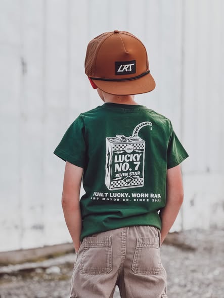 LUCKY NO. 7 TEE - LIMITED EDITION FOREST GREEN