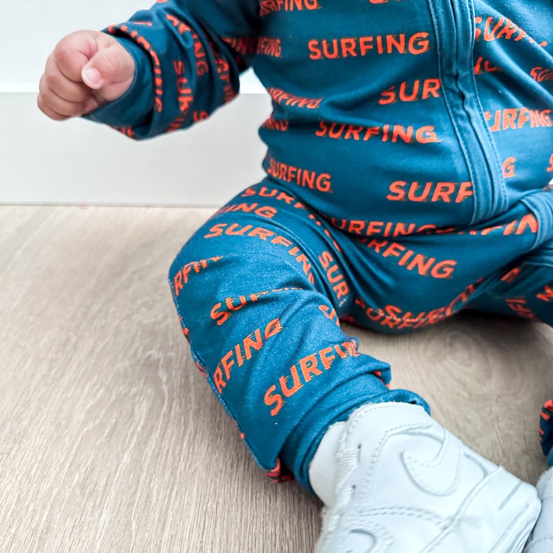 Pipeline Dreams - One Piece Sleepwear - Little Rad Things - Pajamas For Babies