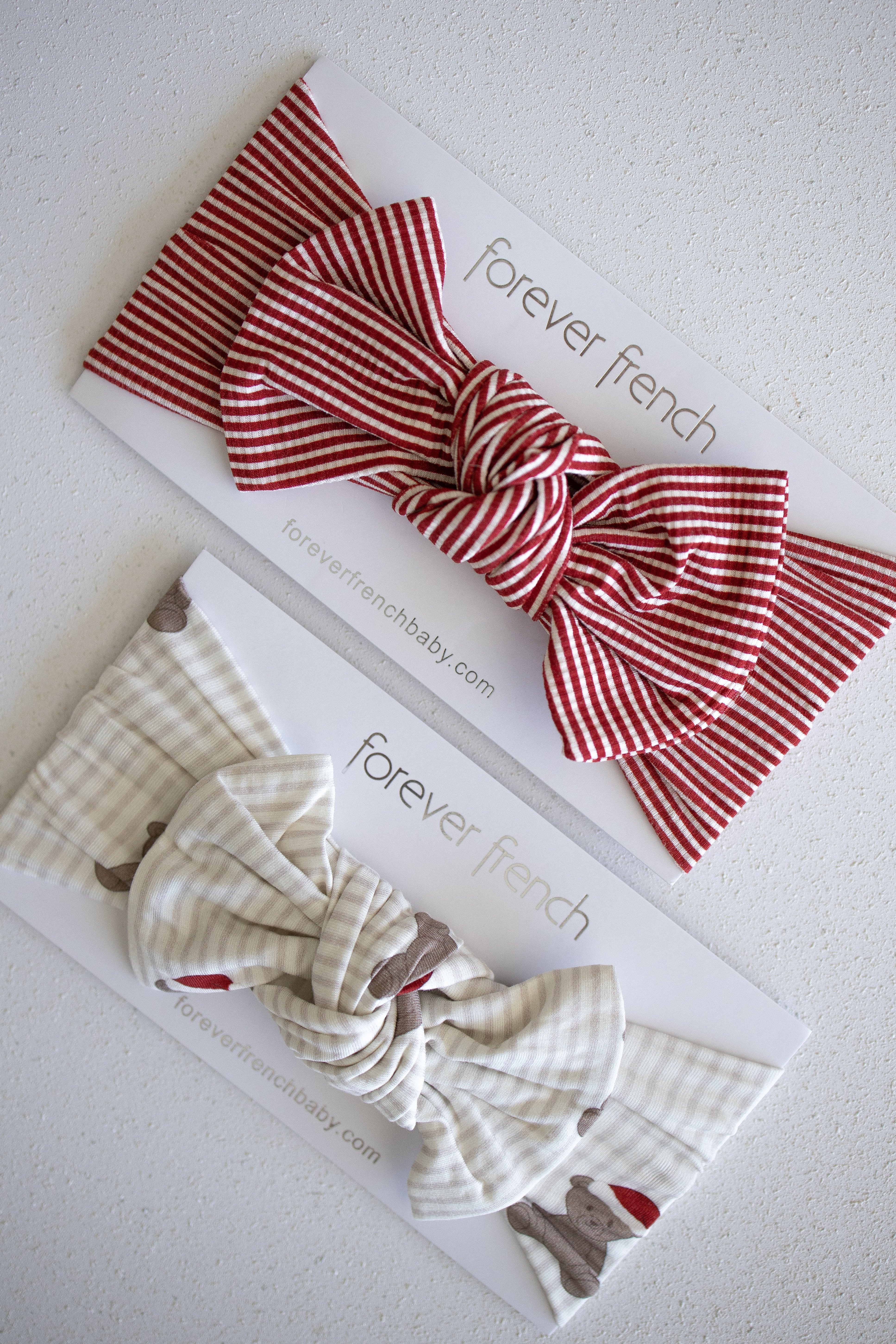 Bamboo Head Wrap | Peppermint Stripe Ribbed