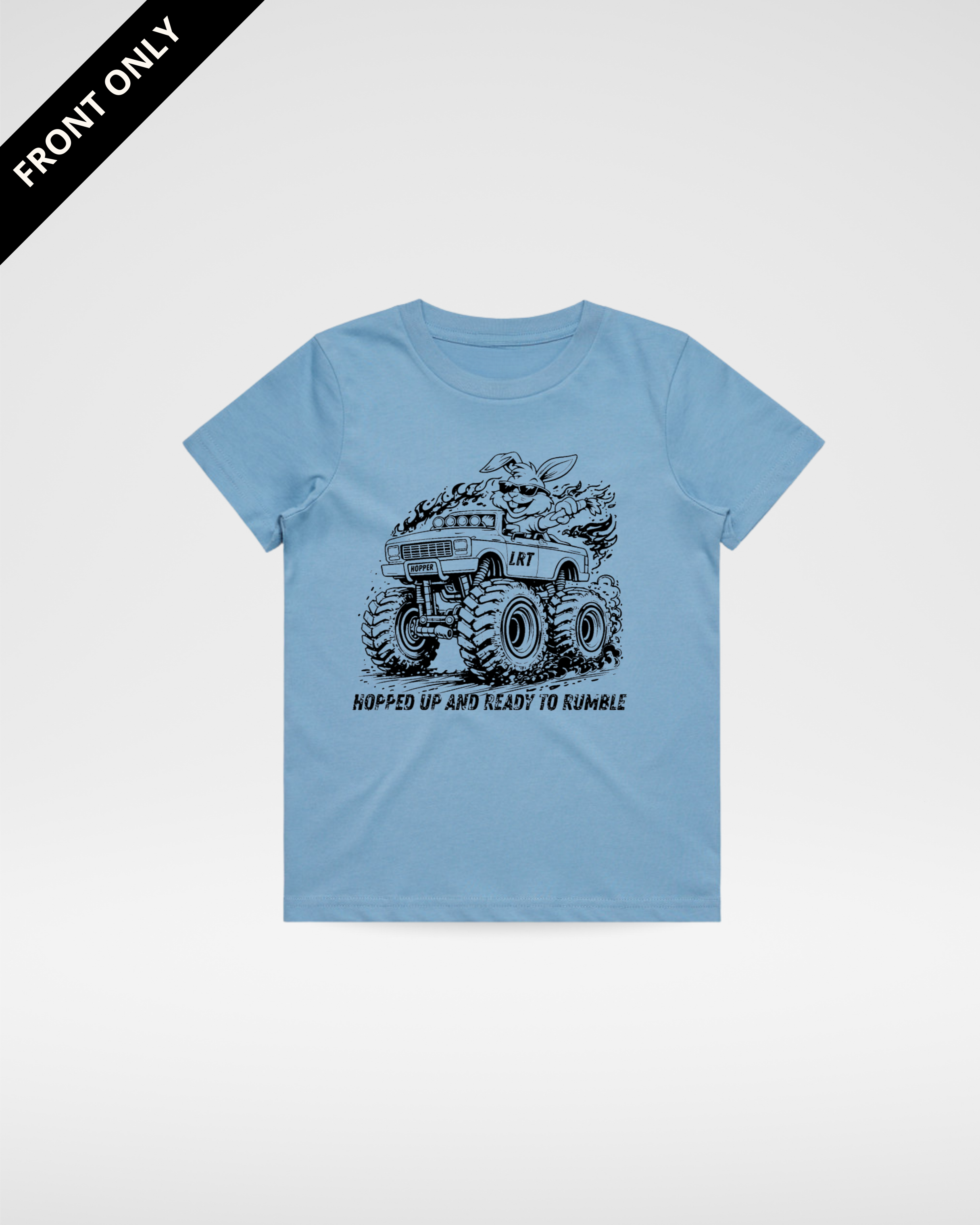 THE EGGSLAYER TEE - CLOUD BLUE (FRONT ONLY)