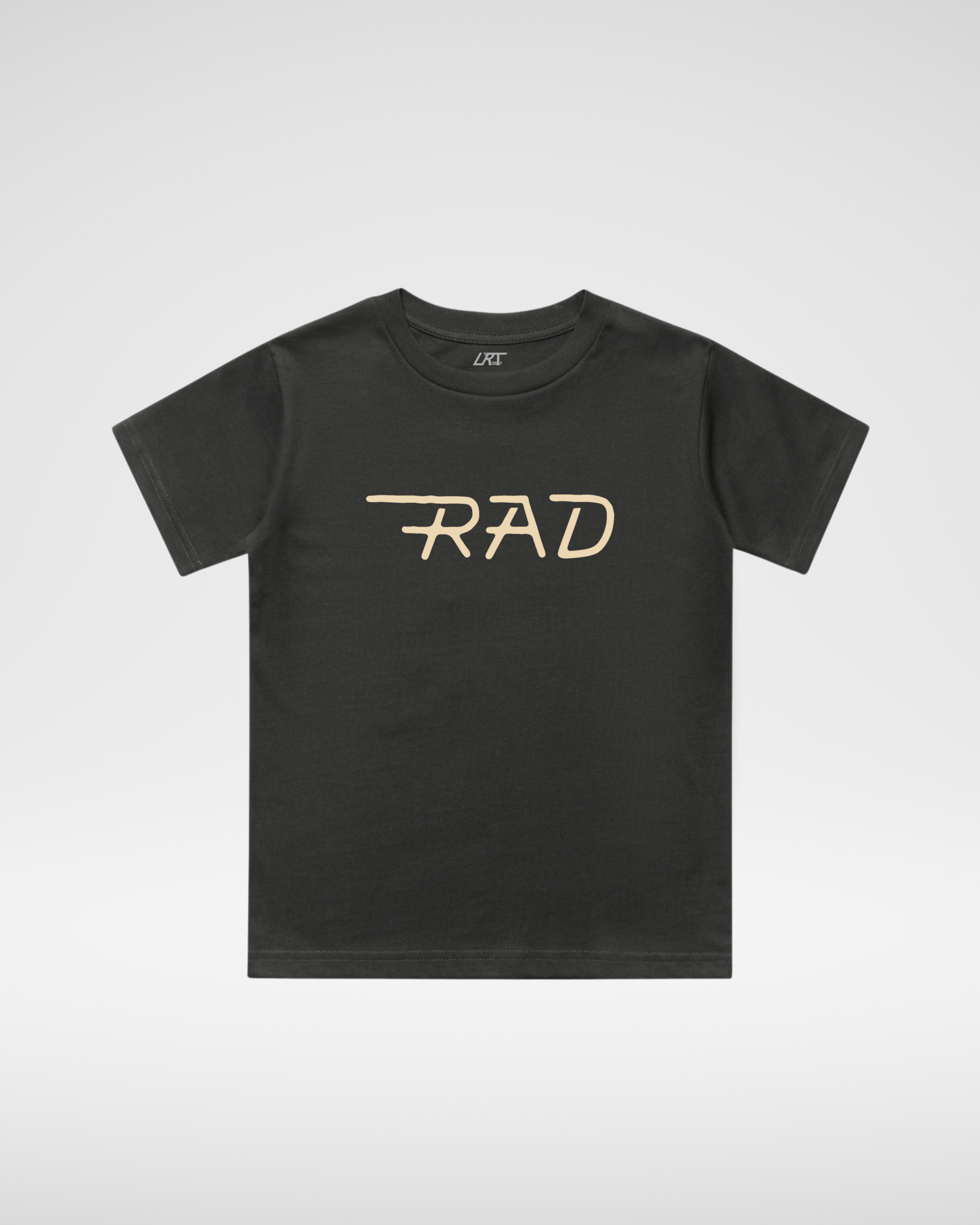 THE RAD TEE - BLACK (FRONT ONLY)