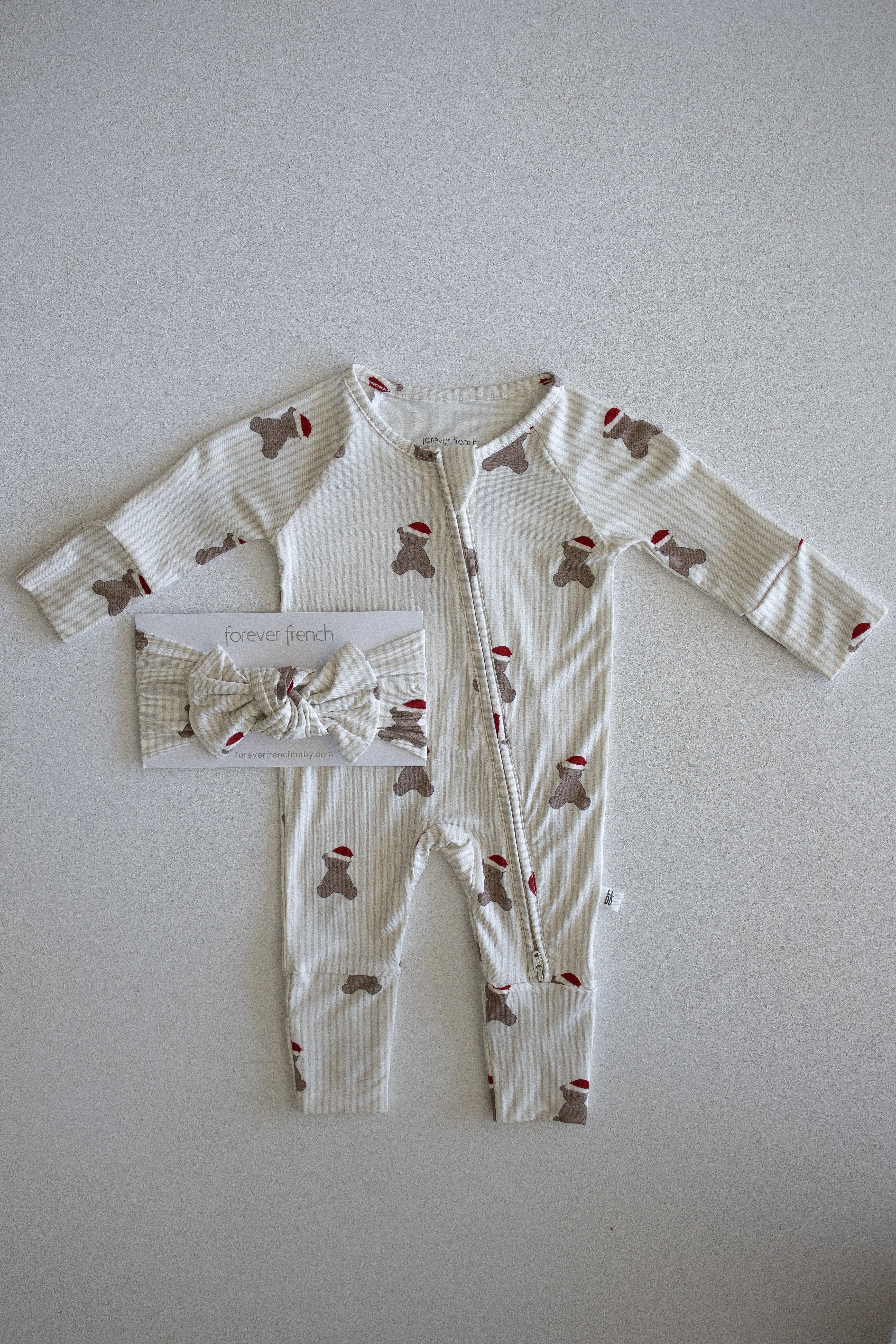 Bamboo Head Wrap | Santa Teddy