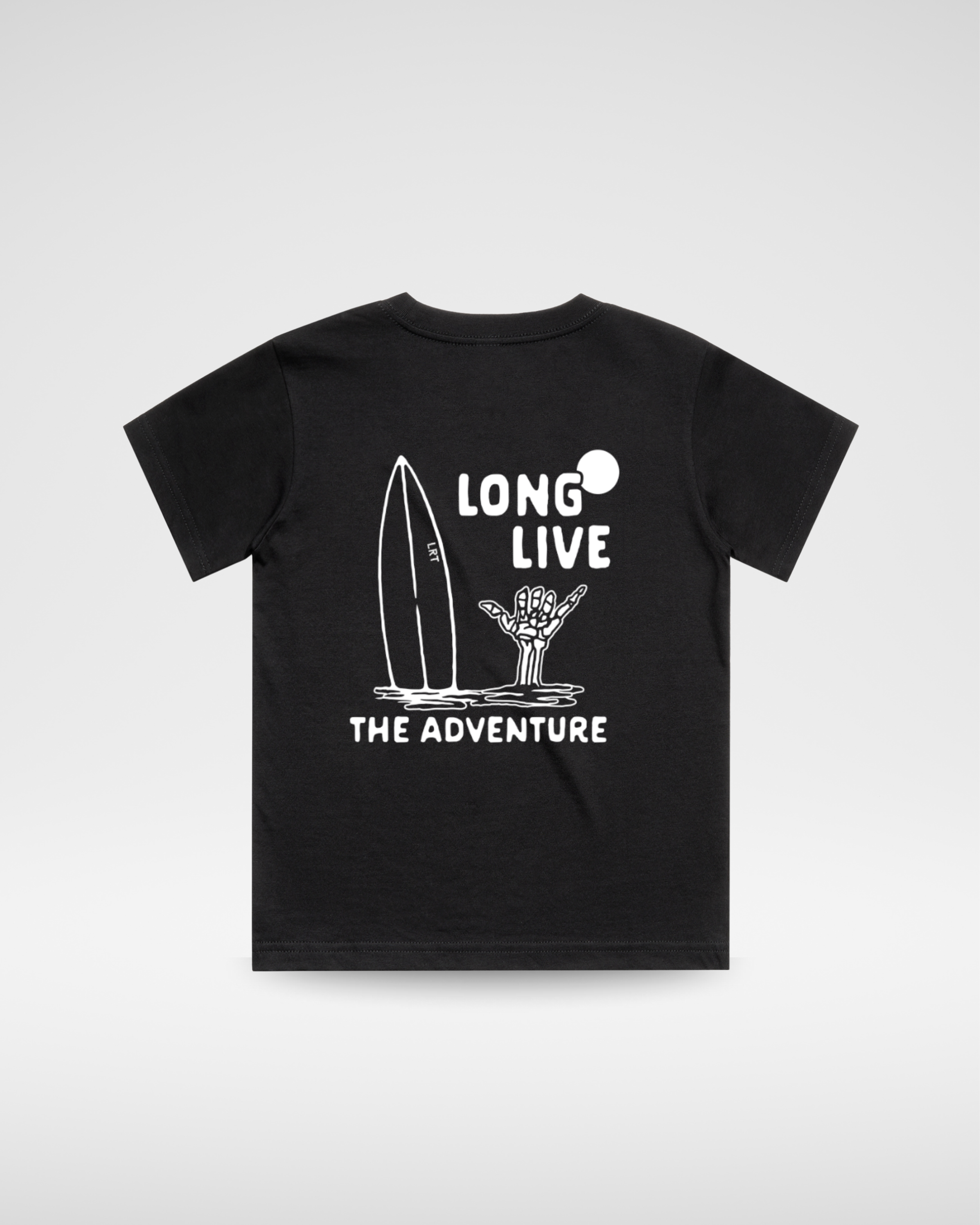 LONG LIVE THE ADVENTURE TEE - BLACK