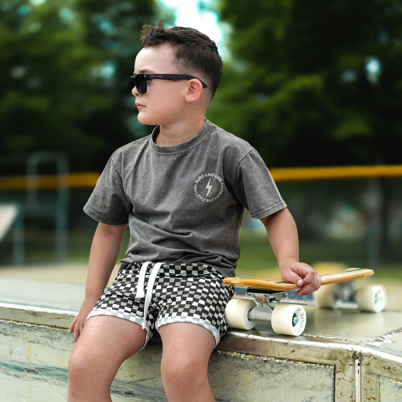Boys drawstring shorts - Little Rad Things