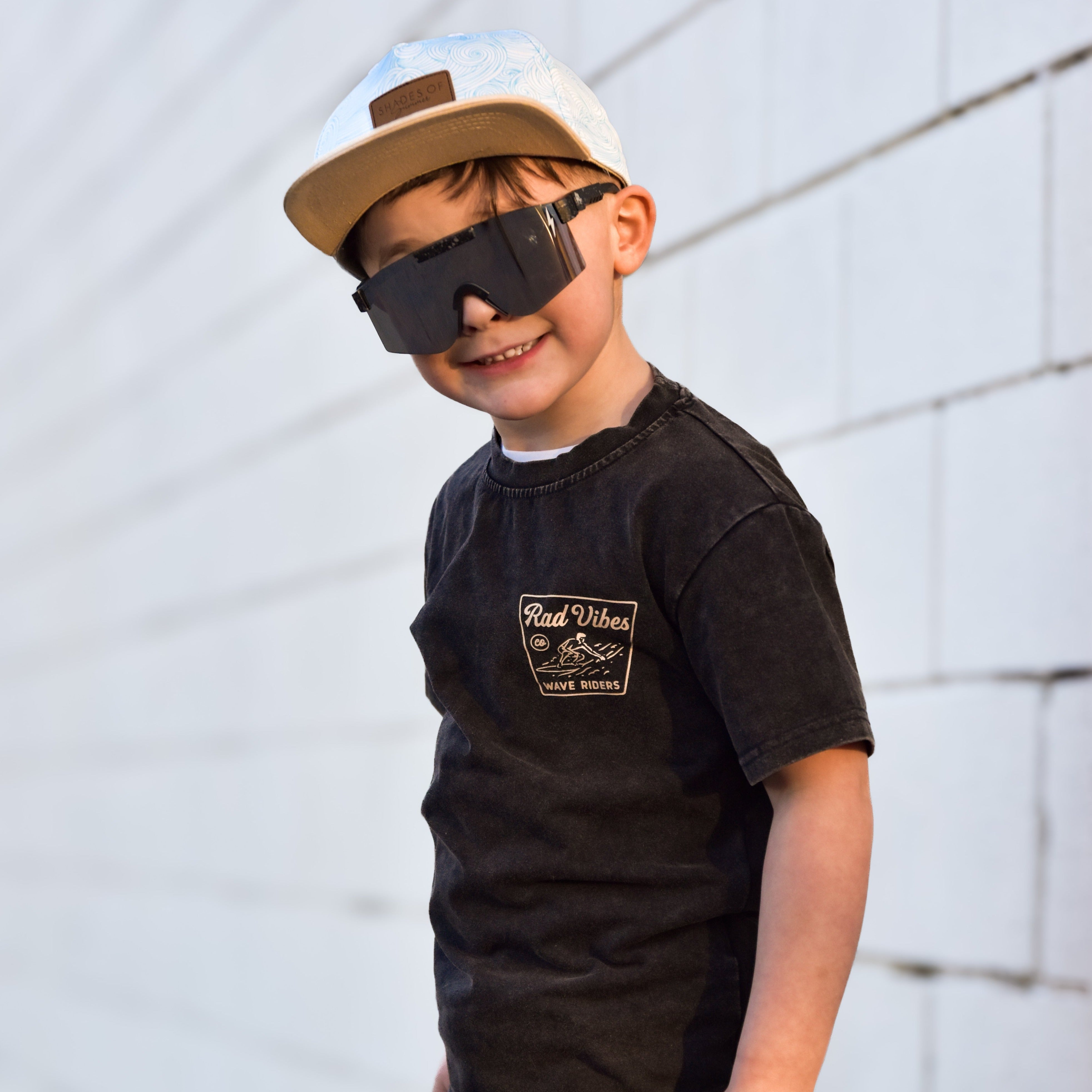 Toddler Boys Graphic Tees Mavericks Black Little Rad Things