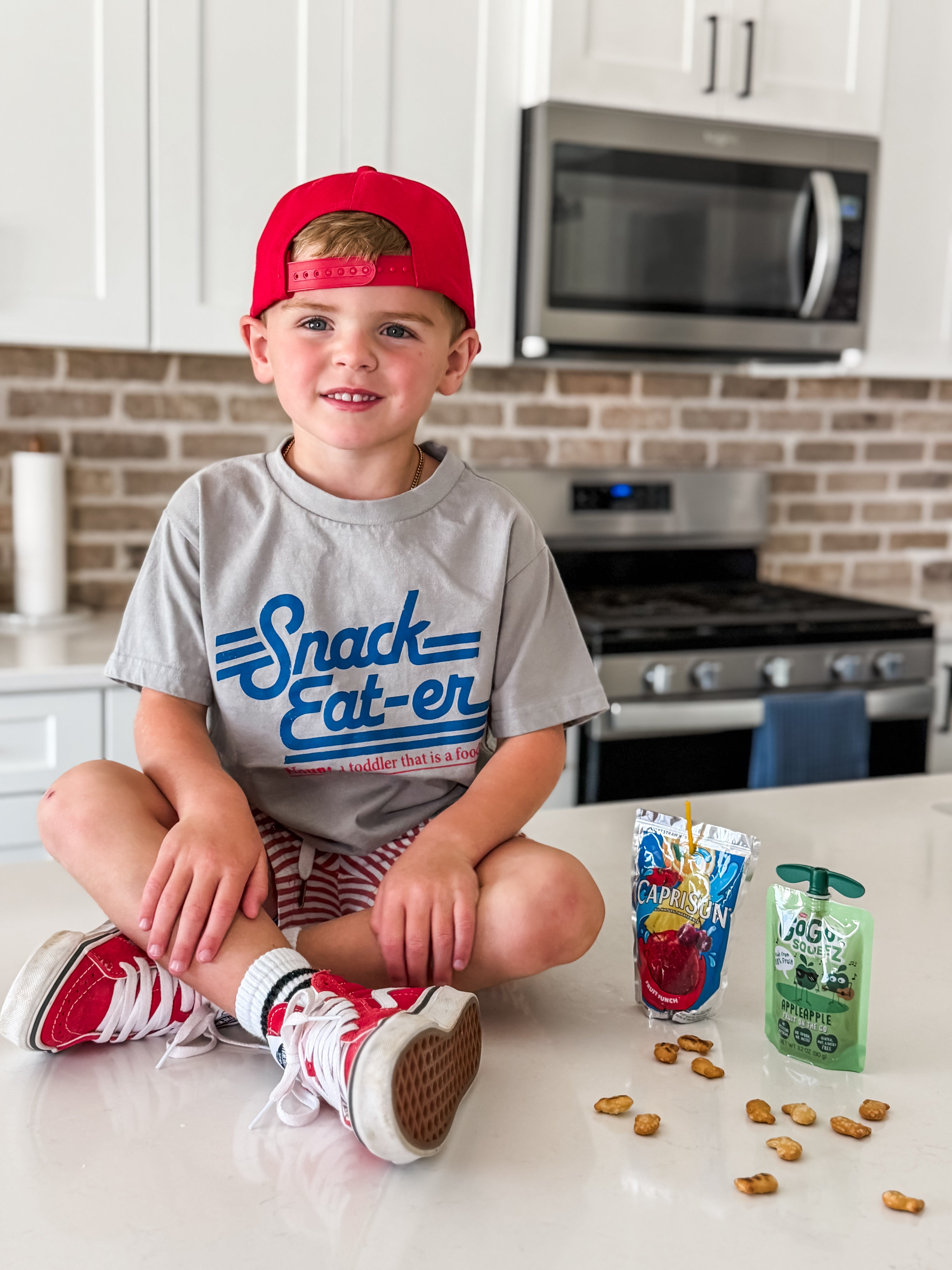 SNACK EAT-ER TEE - ASH