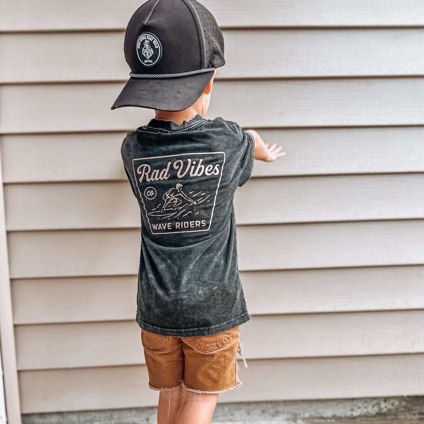 Toddler Boys Graphic Tees Mavericks Black Little Rad Things