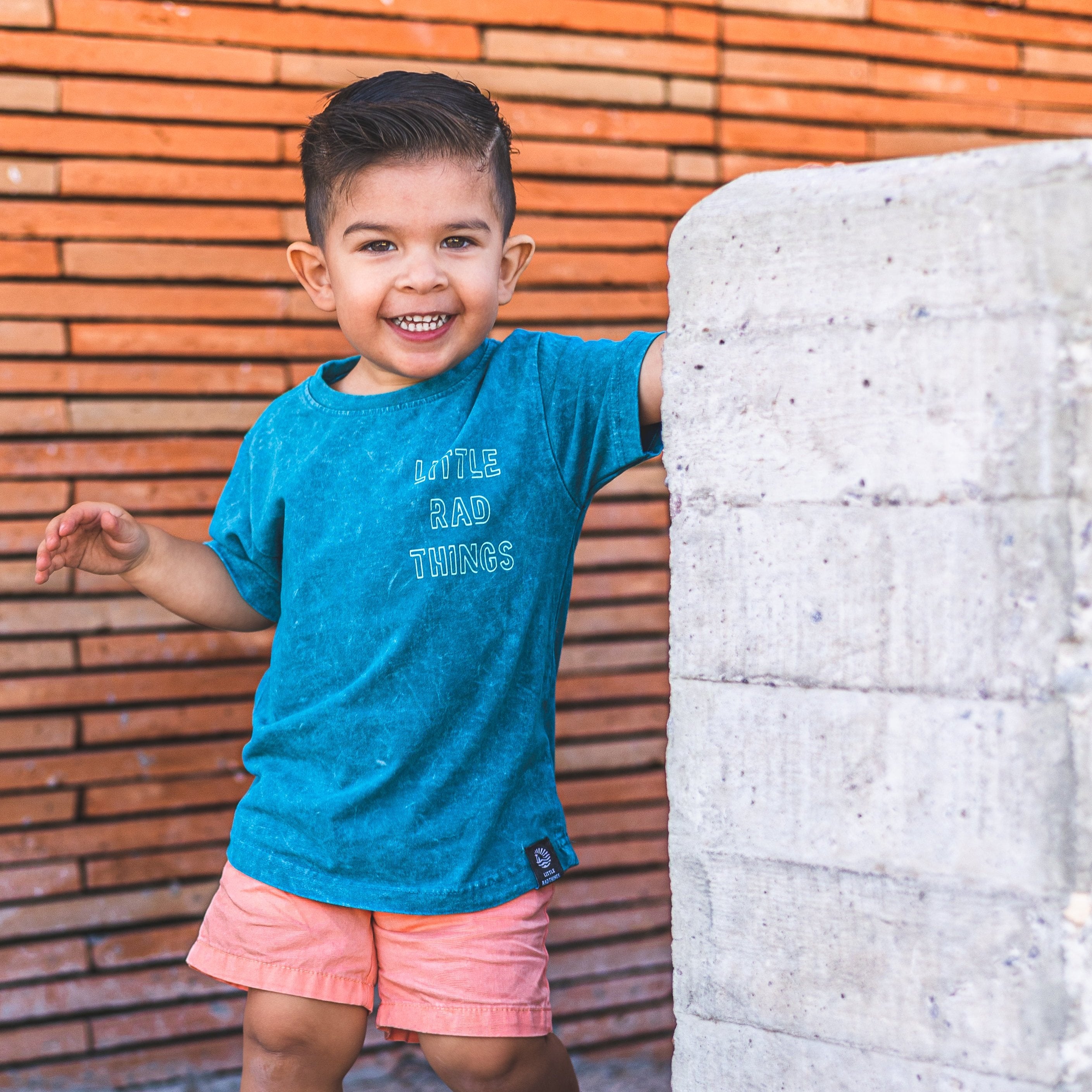 Sustainable kids' fashion for boys little rad things graphic tees rad to the bone graphic tee