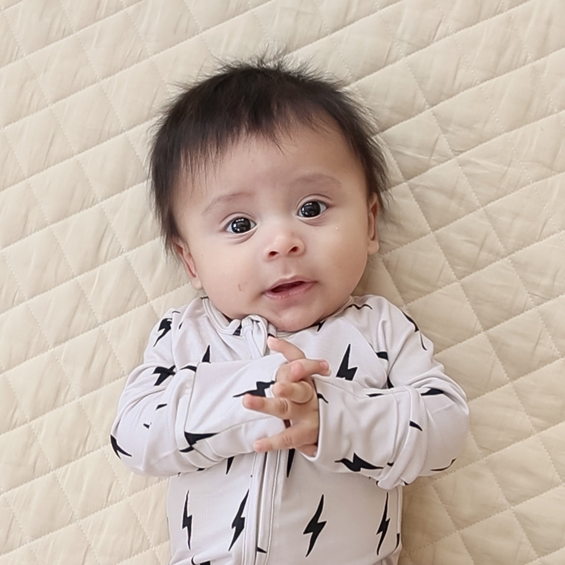 Bamboo Zip Romper | Little Bolt