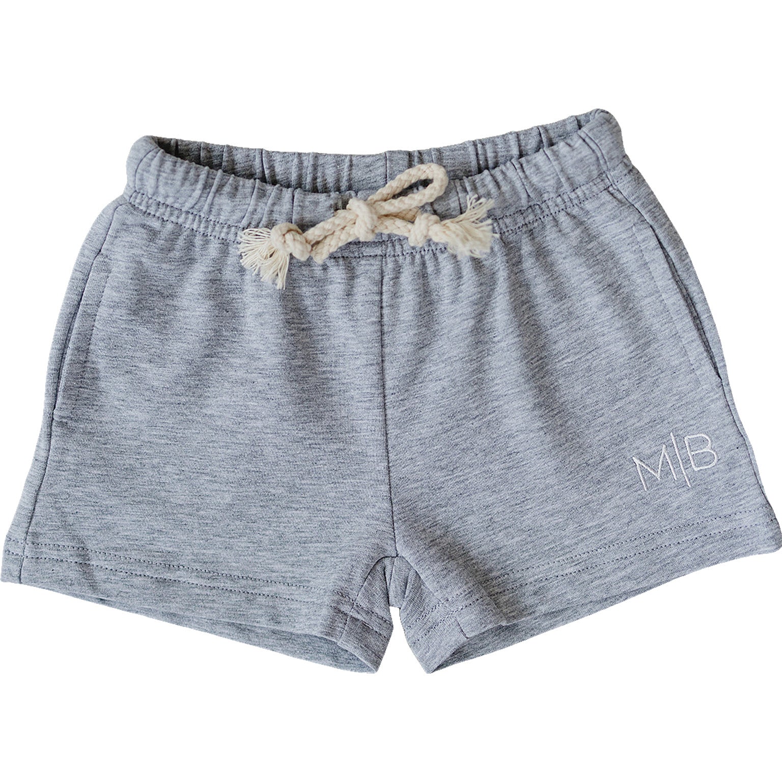 Grey Pocket Cotton Shorts