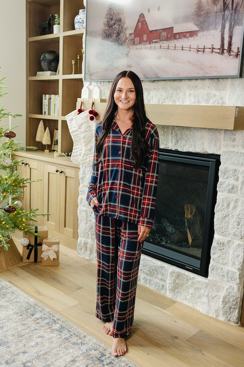 Adult Christmas Plaid Pajama Set - LITTLE RAD THINGS