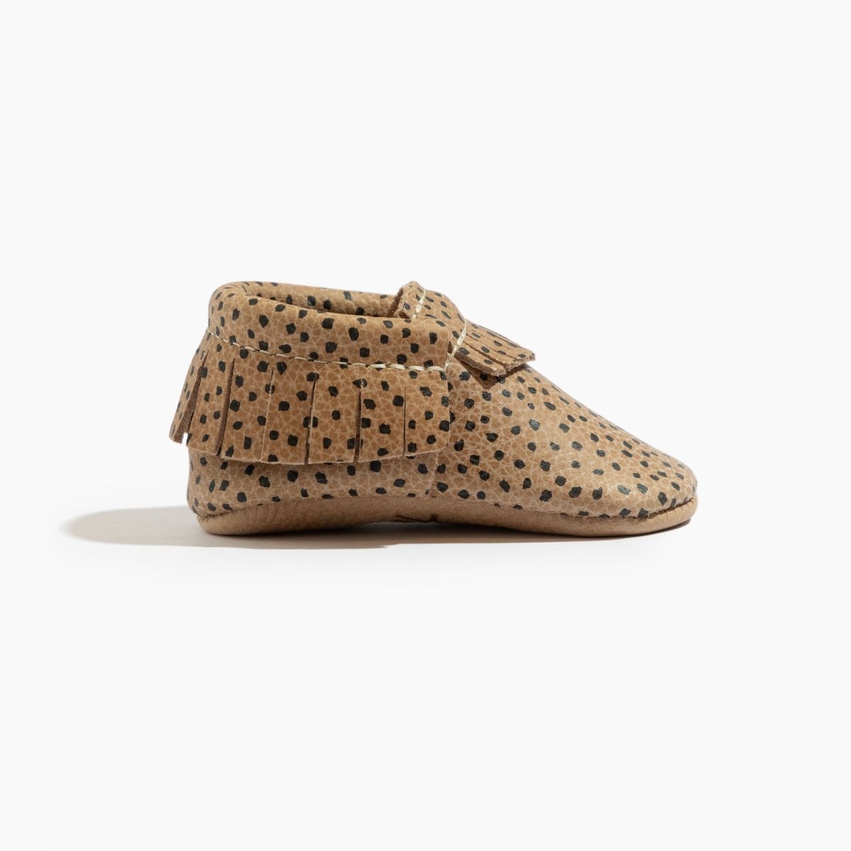 Almond Speckles Moccasin Baby Shoe - LITTLE RAD THINGS