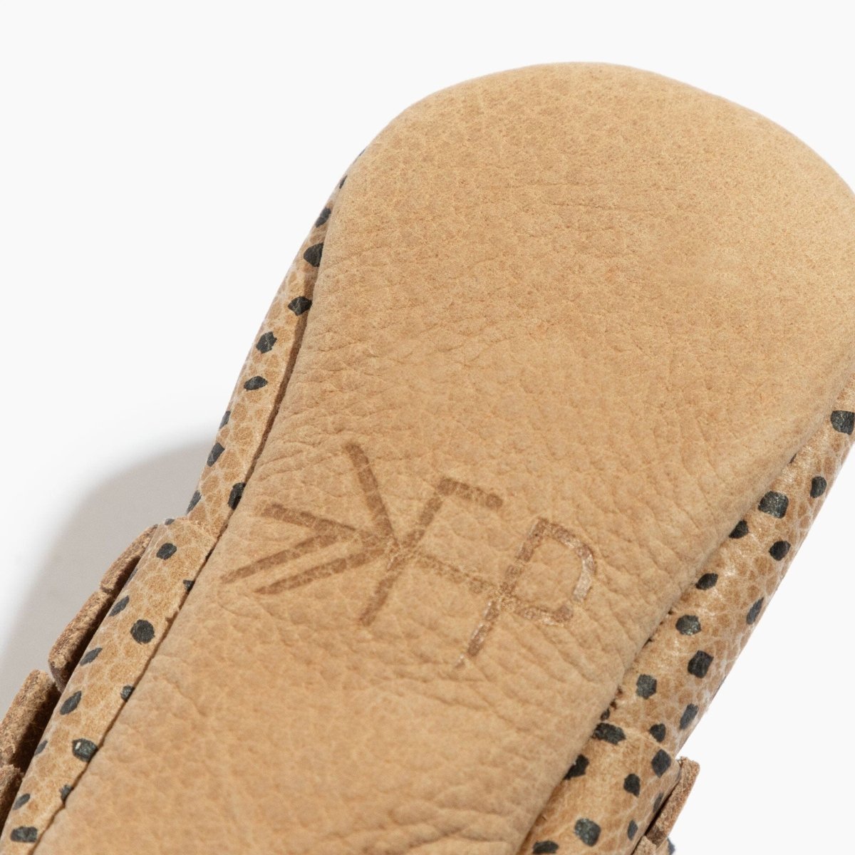 Almond Speckles Moccasin Baby Shoe - LITTLE RAD THINGS