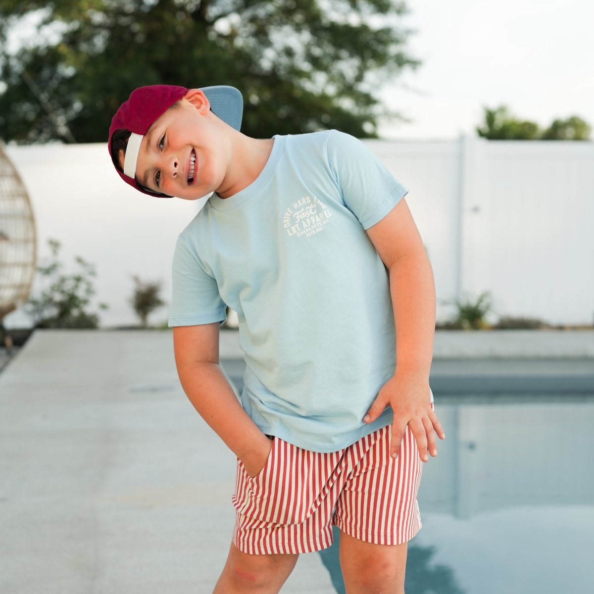 APEX LIVE FAST TEE - CLOUD BLUE - LITTLE RAD THINGS