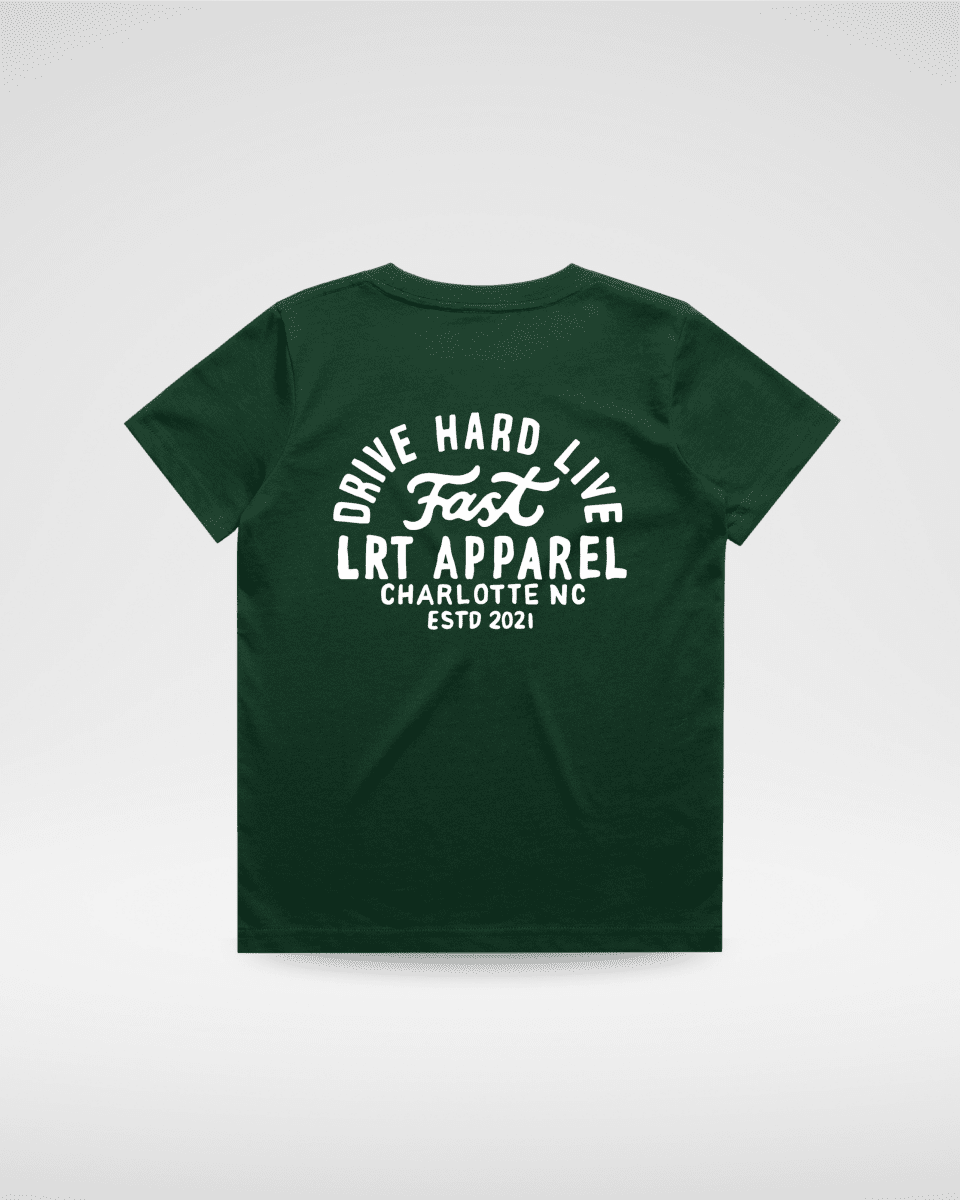 APEX LIVE FAST TEE - LIMITED FOREST GREEN - LITTLE RAD THINGS