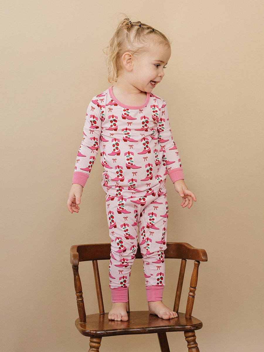 Bamboo Two Piece Set | Bootsberry Cowgirl - LITTLE RAD THINGS