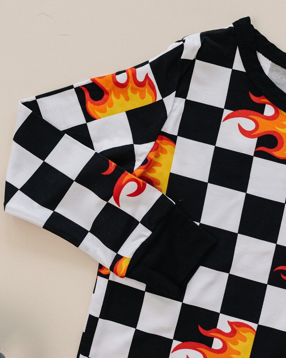 Bamboo Two Piece Set | Checker Blaze - LITTLE RAD THINGS