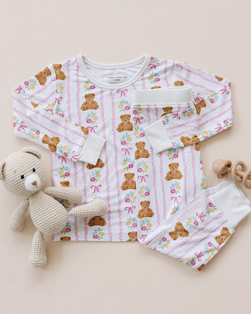Bamboo Two Piece Set | Honey Bear - LITTLE RAD THINGS