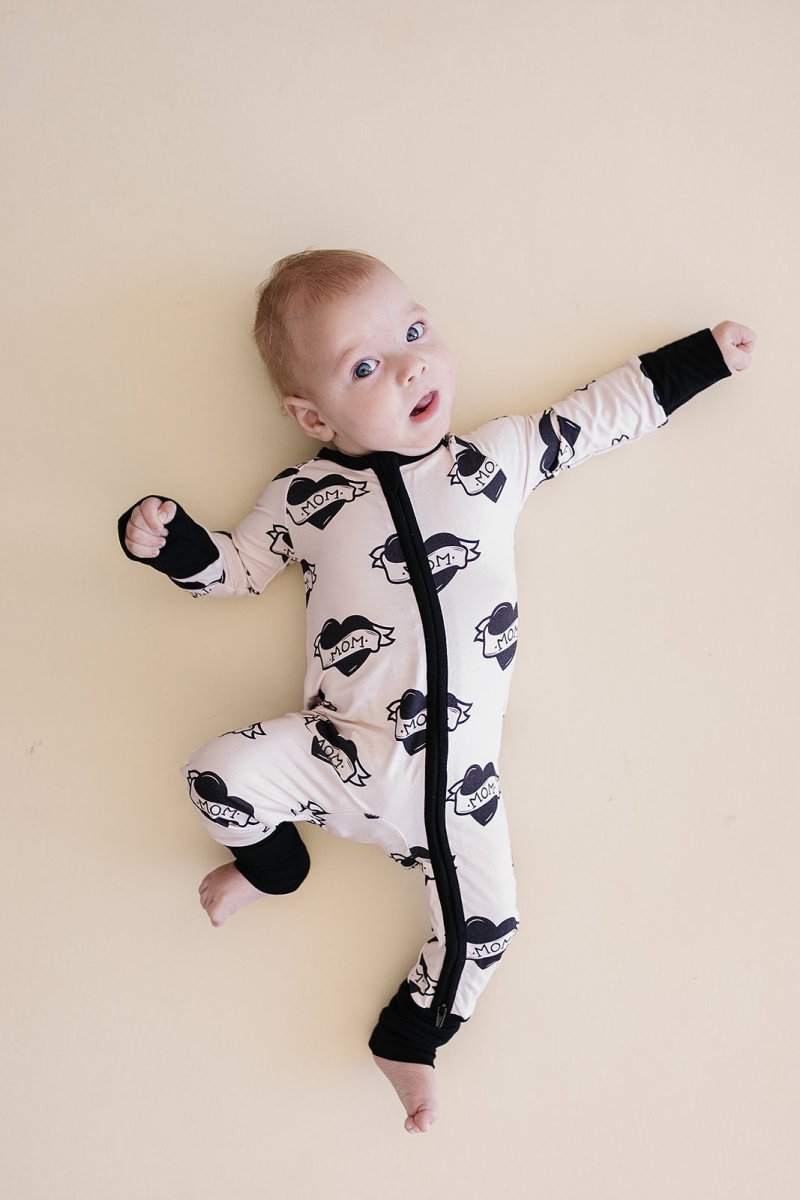 Bamboo Zip Romper | Mom Tattoo - LITTLE RAD THINGS