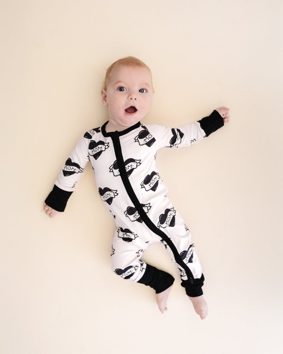Bamboo Zip Romper | Mom Tattoo - LITTLE RAD THINGS