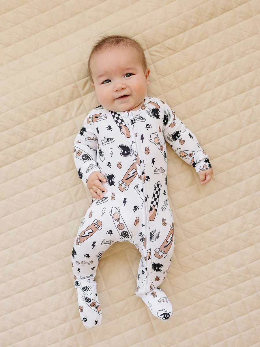 Bamboo Zip Romper | Sk8er - LITTLE RAD THINGS