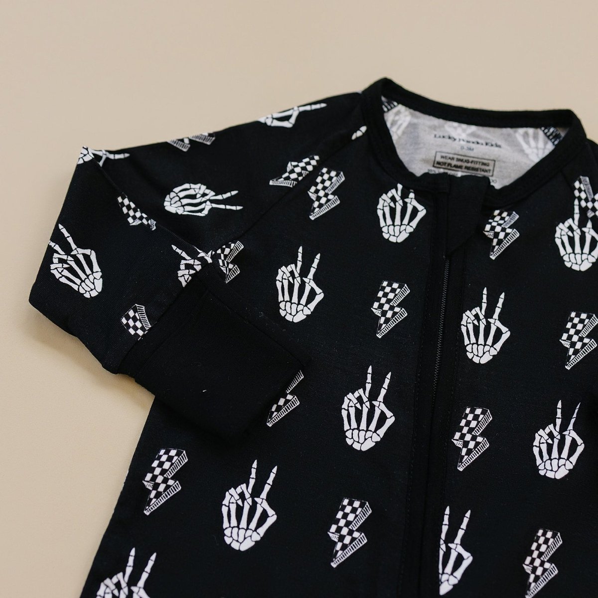 Bamboo Zip Romper | Skelly Vibes - LITTLE RAD THINGS