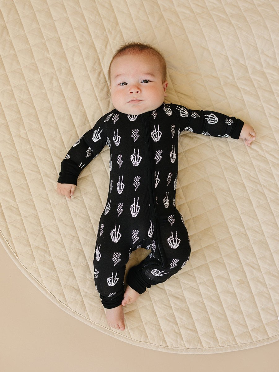 Bamboo Zip Romper | Skelly Vibes - LITTLE RAD THINGS