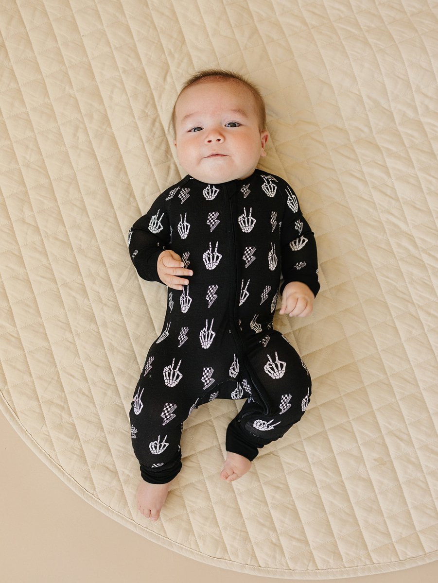 Bamboo Zip Romper | Skelly Vibes - LITTLE RAD THINGS