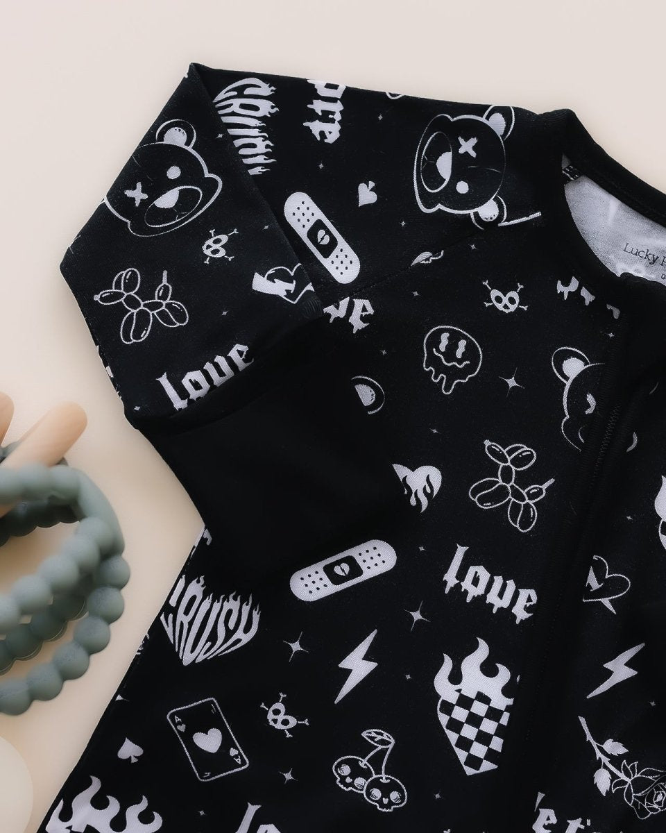 Bamboo Zip Romper | Wild Heart - LITTLE RAD THINGS