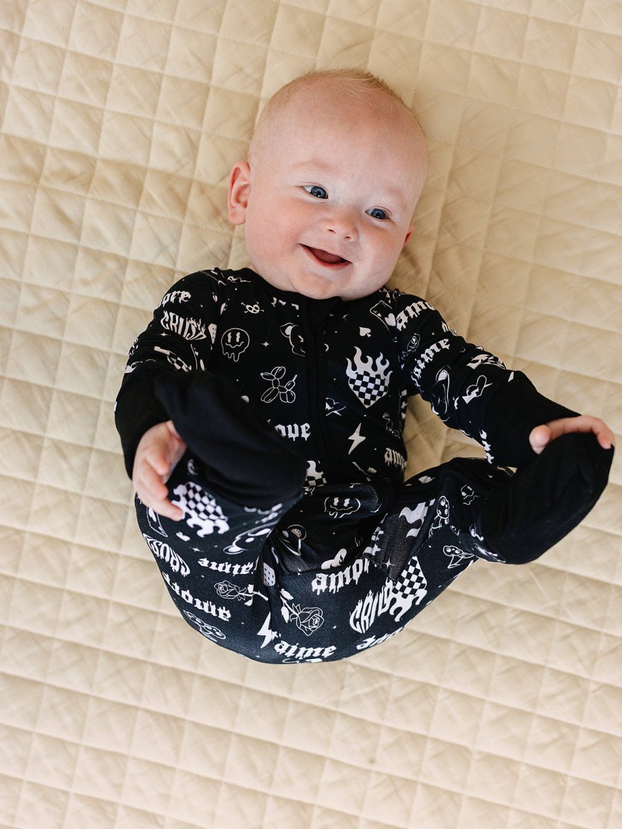 Bamboo Zip Romper | Wild Heart - LITTLE RAD THINGS