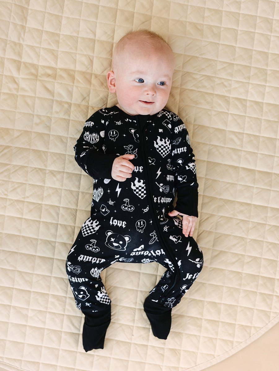 Bamboo Zip Romper | Wild Heart - LITTLE RAD THINGS