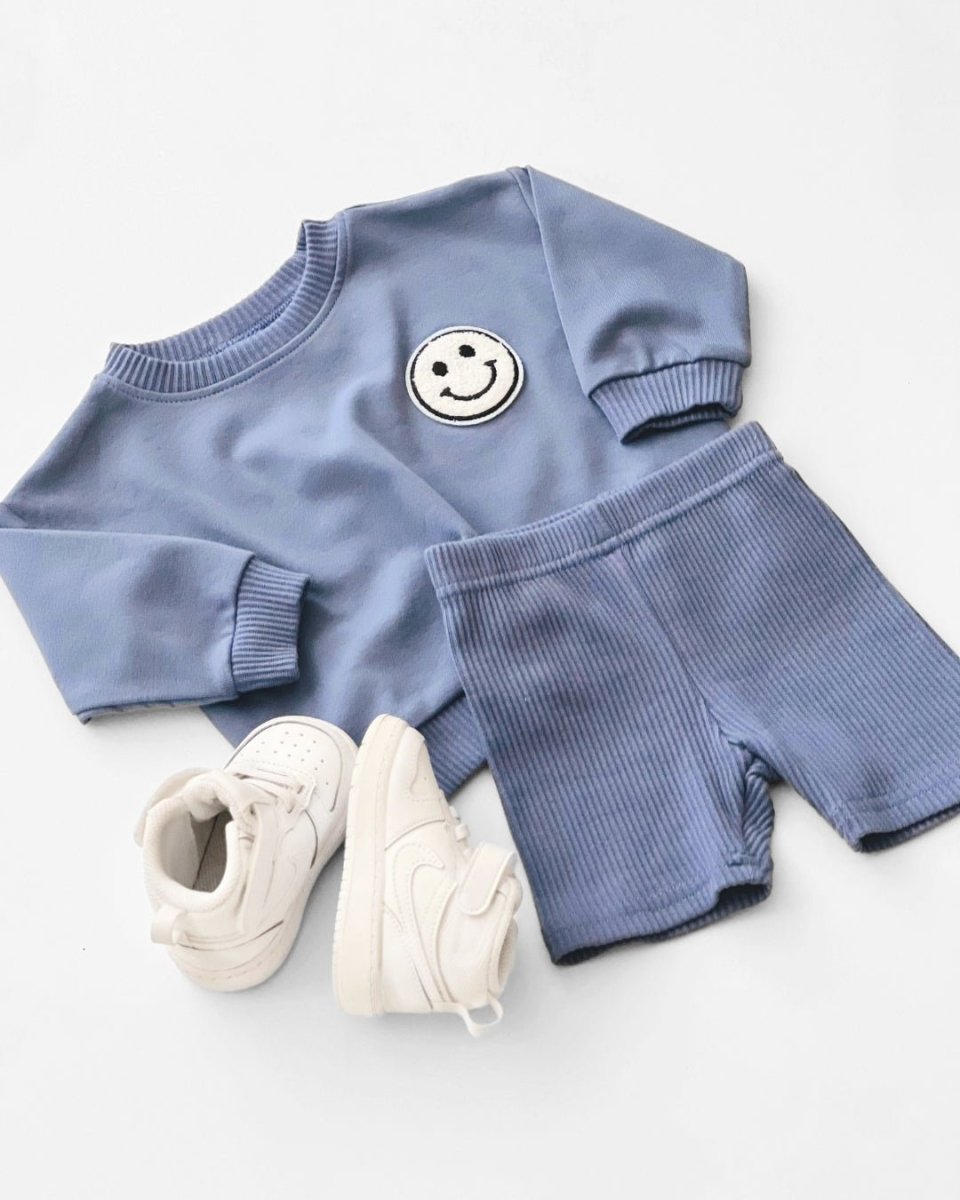 Biker Shorts Set | Blue - LITTLE RAD THINGS