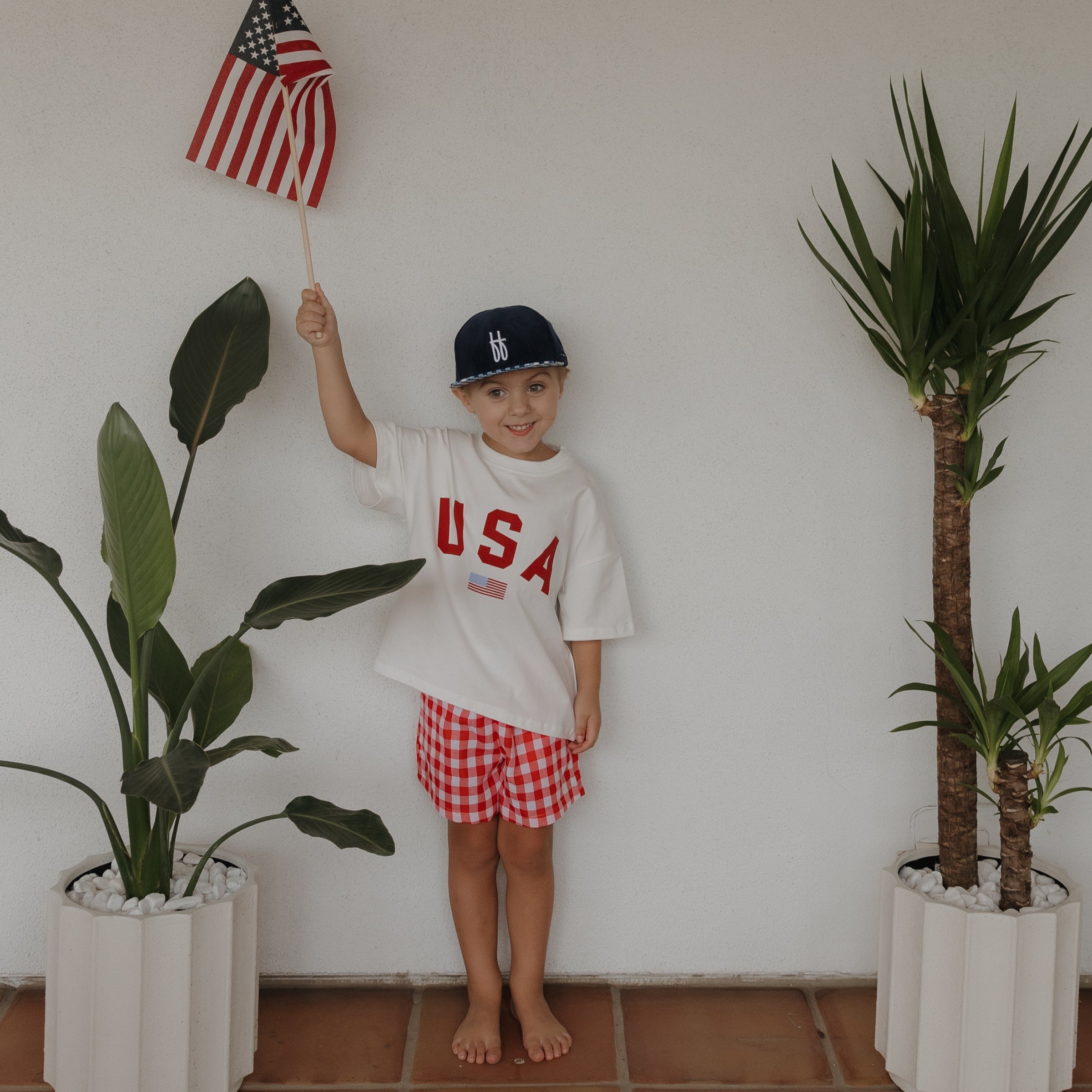 Child Boxer Shorts | Scarlet Gingham