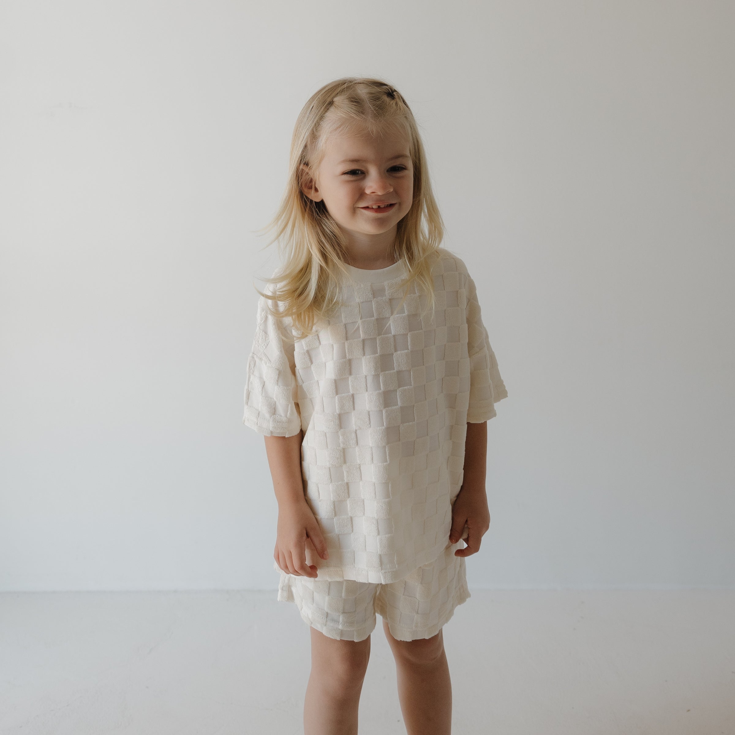 Child Terry Short Set | Coconut Milk