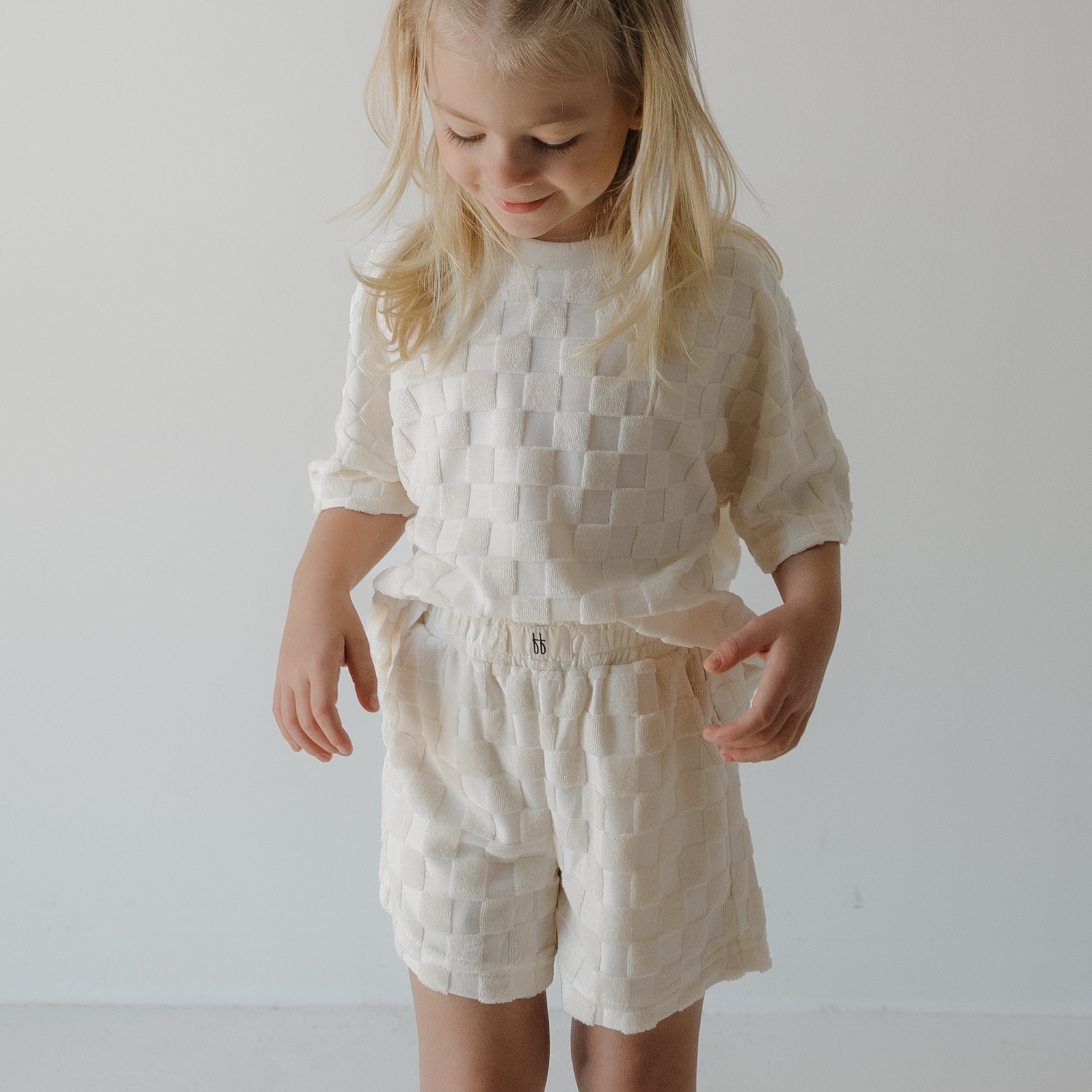 Child Terry Short Set | Coconut Milk