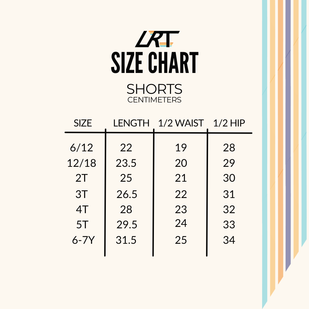 CHECK 'YA LATER SHORTS - BROWN/BEIGE - LITTLE RAD THINGS