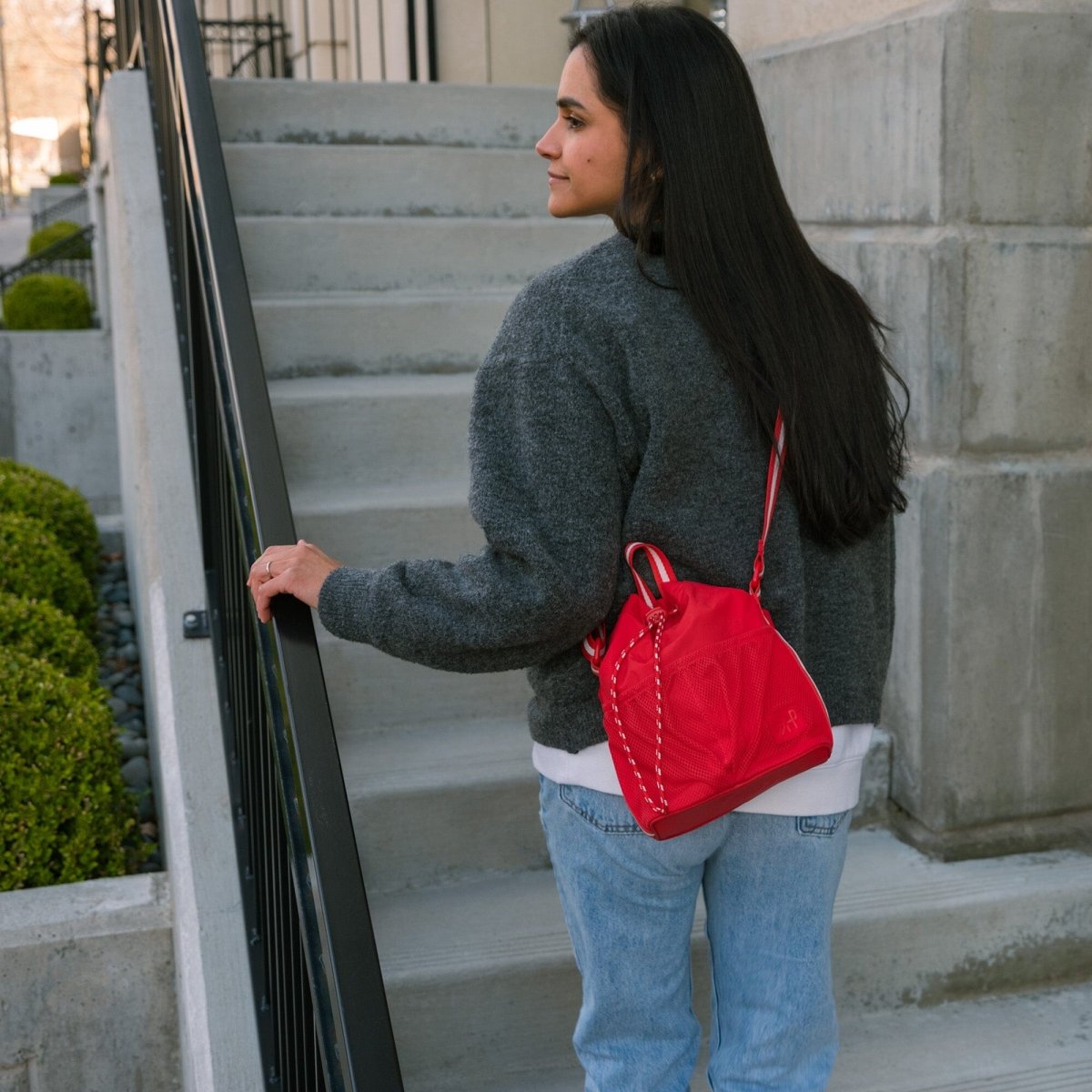 Cherry Motion Bucket Crossbody - LITTLE RAD THINGS