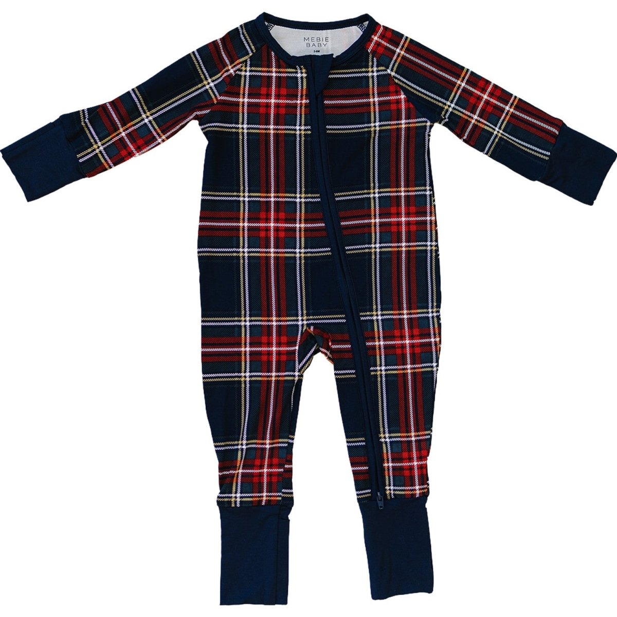 Christmas Plaid Bamboo Zipper - LITTLE RAD THINGS