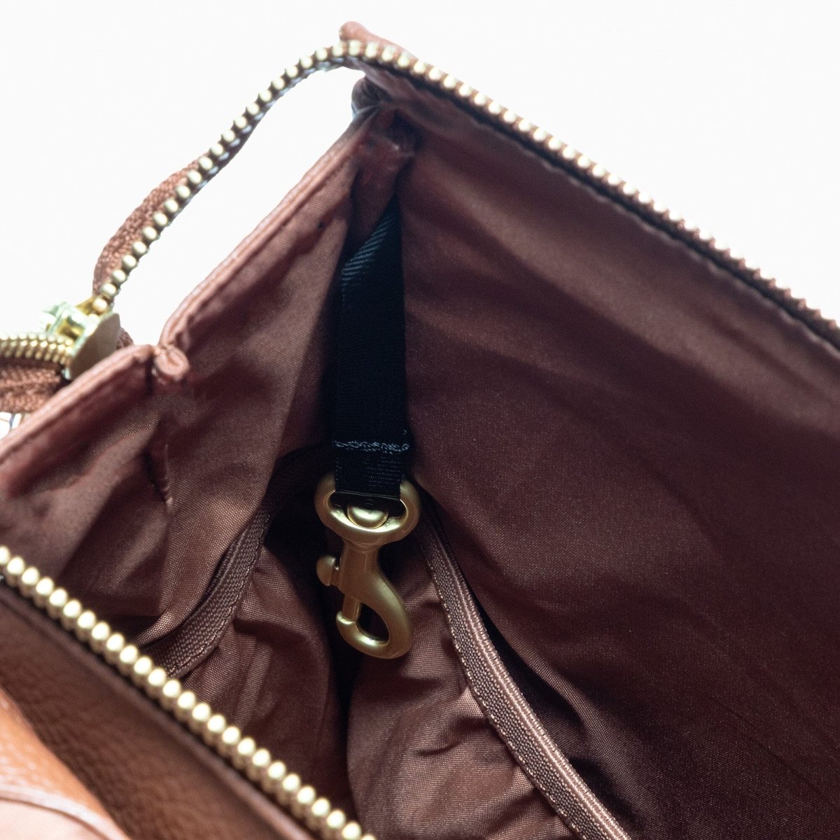 Cognac Mini Classic Diaper Bag II - LITTLE RAD THINGS