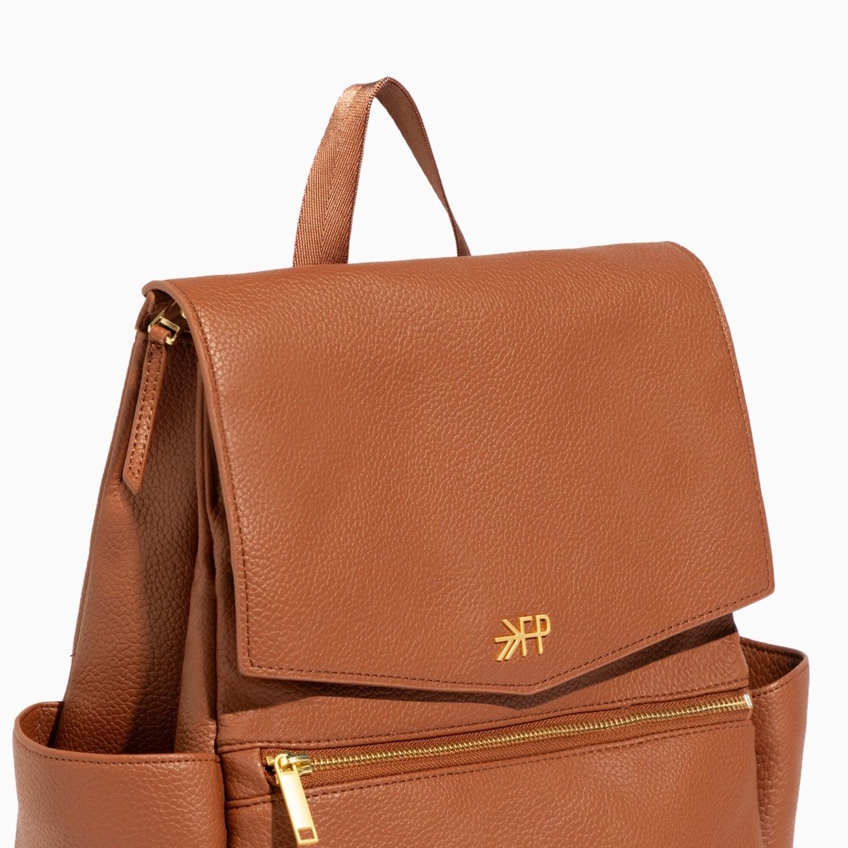 Cognac Mini Classic Diaper Bag II - LITTLE RAD THINGS