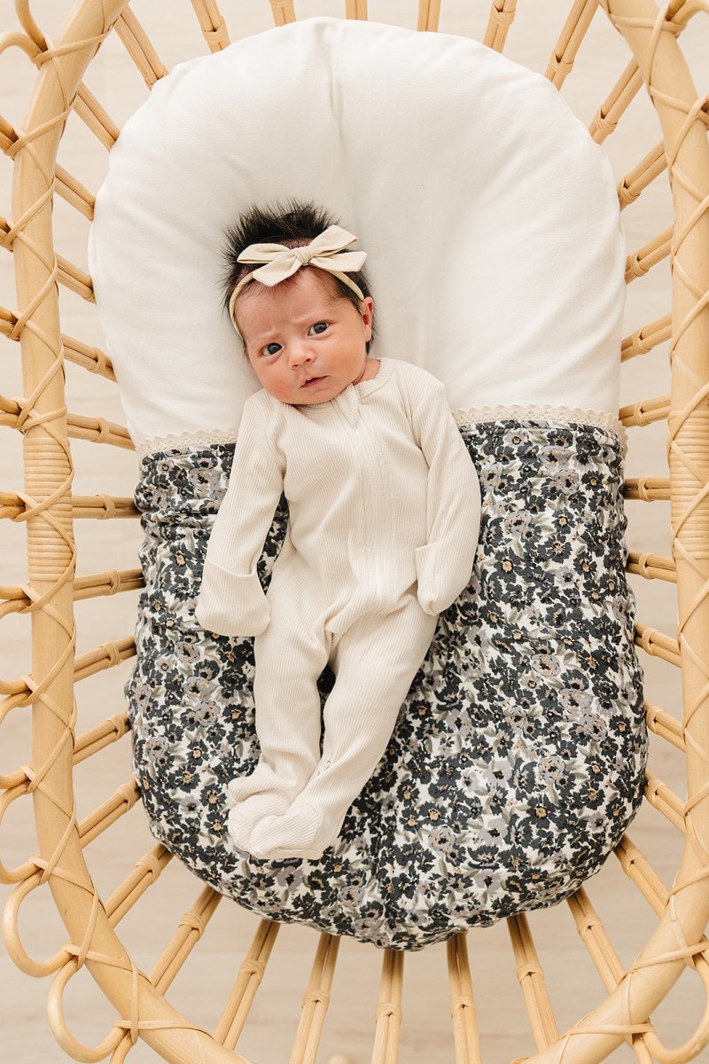 Cream Ribbed Bamboo Zipper - LITTLE RAD THINGS