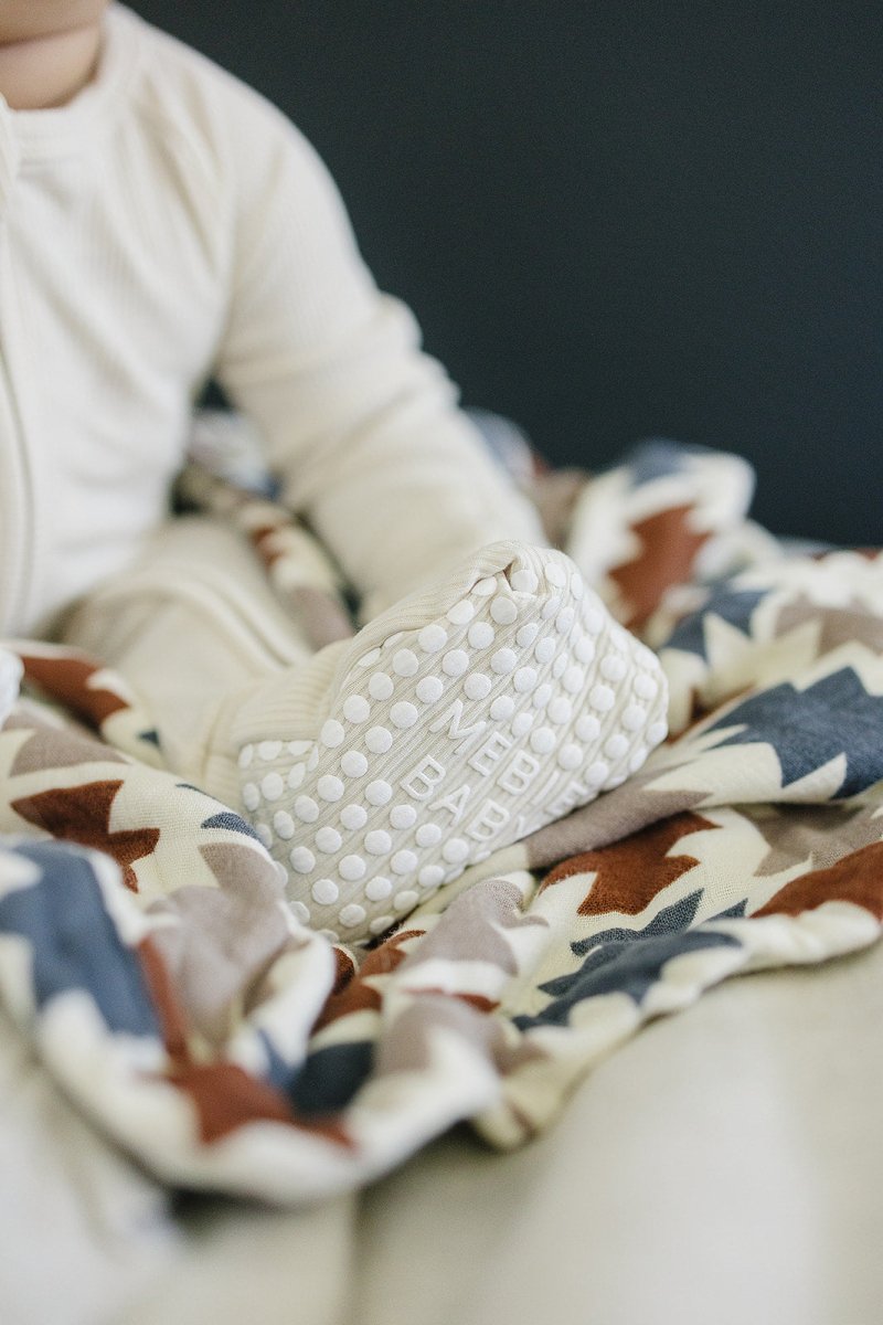 Cream Ribbed Bamboo Zipper - LITTLE RAD THINGS