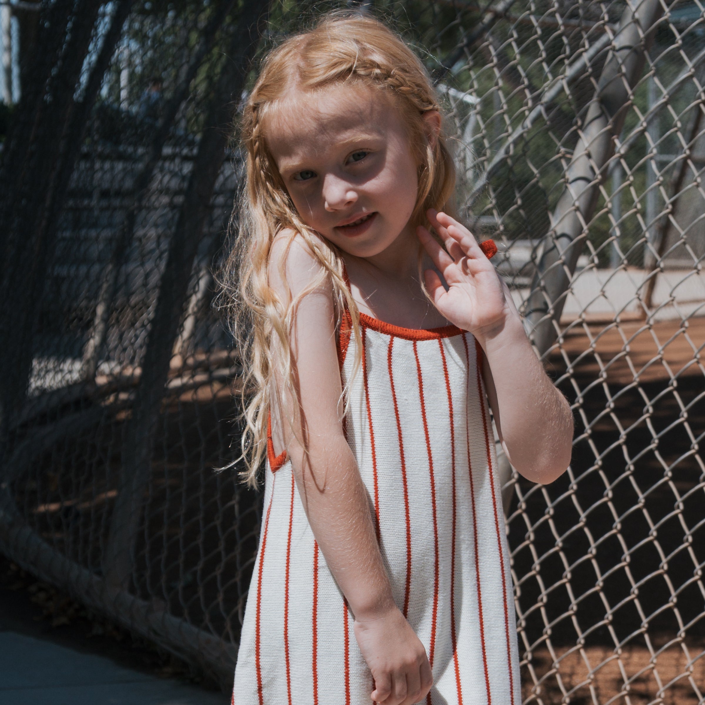 Knit Dress | Picnic Pinstripe