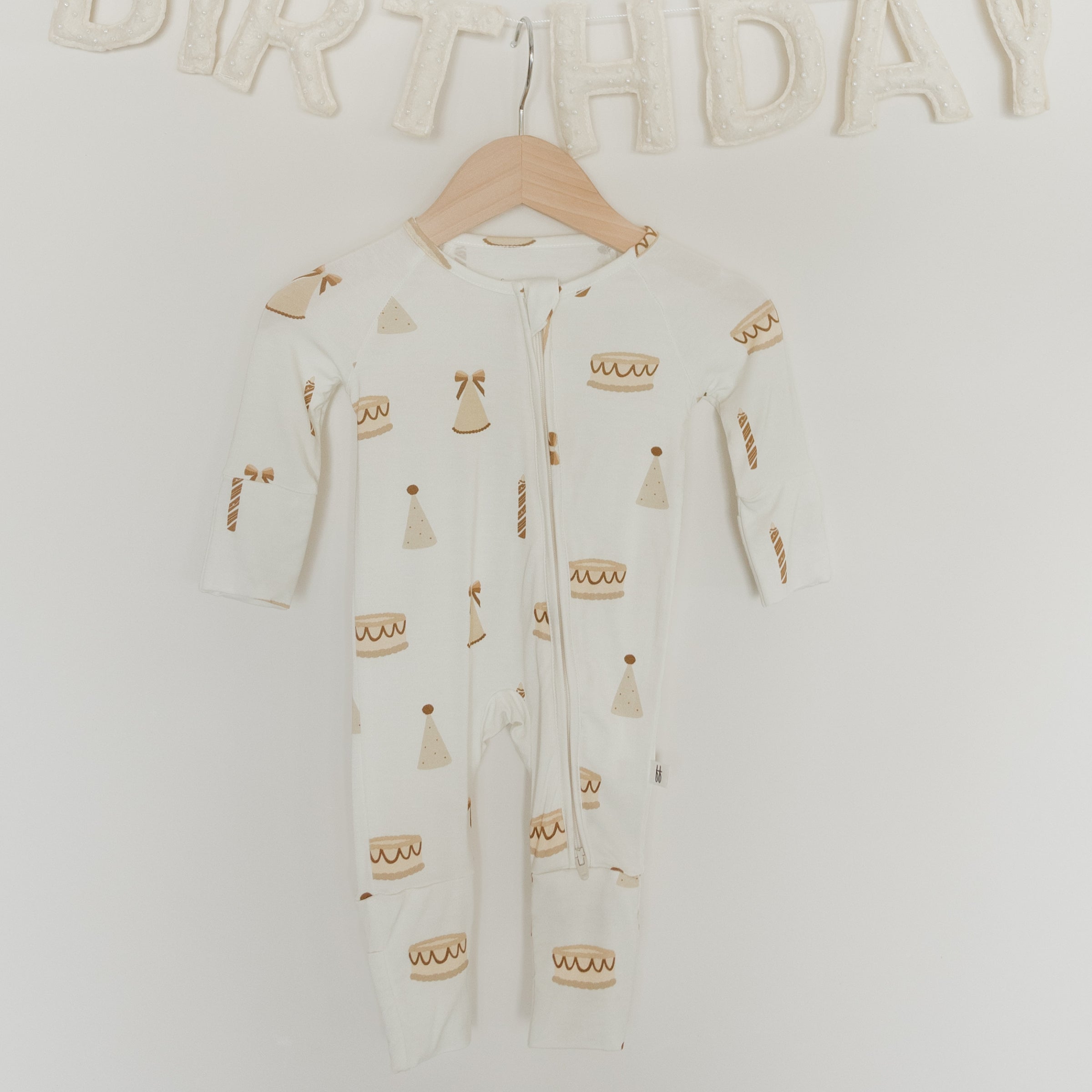 Bamboo Zip Pajamas | Birthday Girl