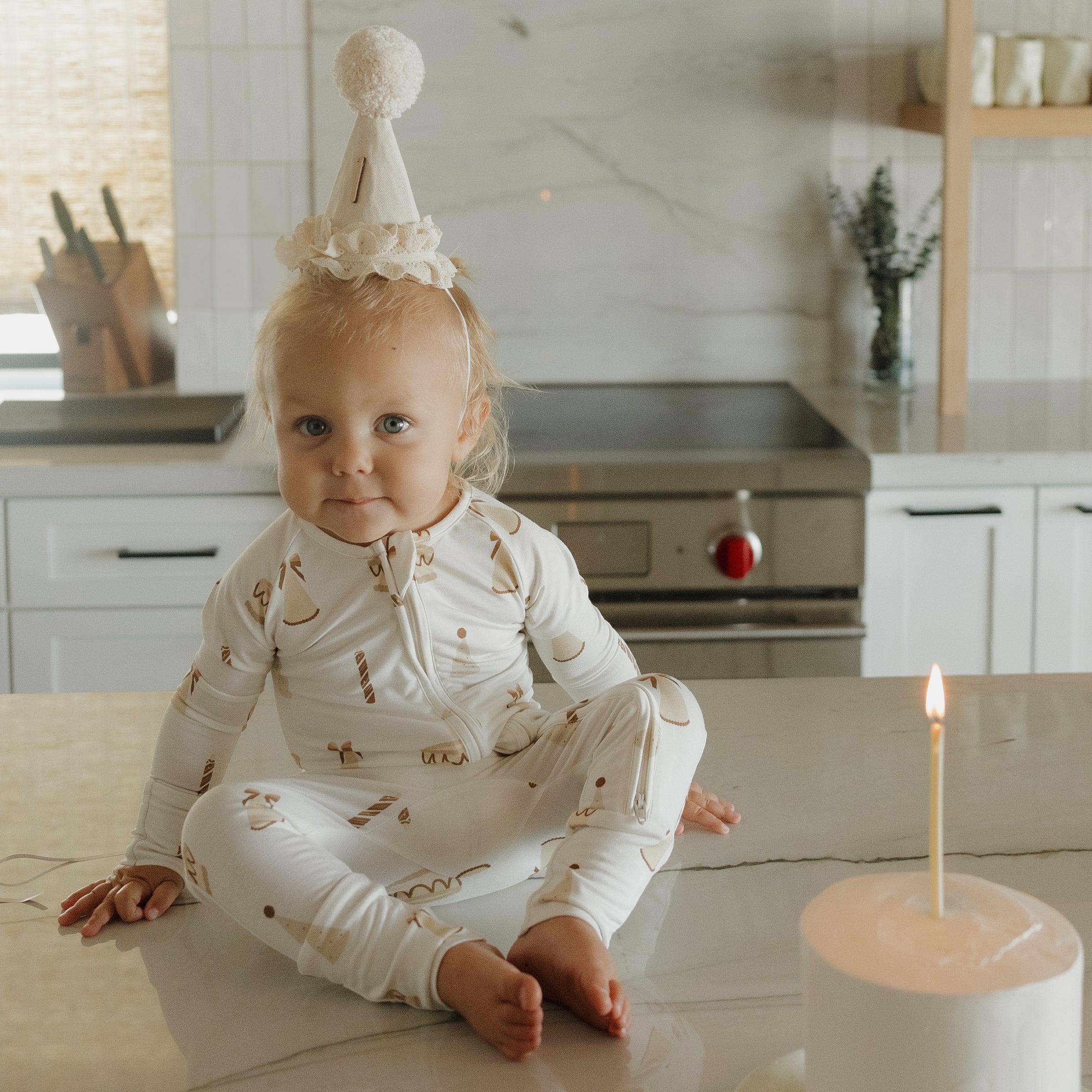 Bamboo Zip Pajamas | Birthday Girl